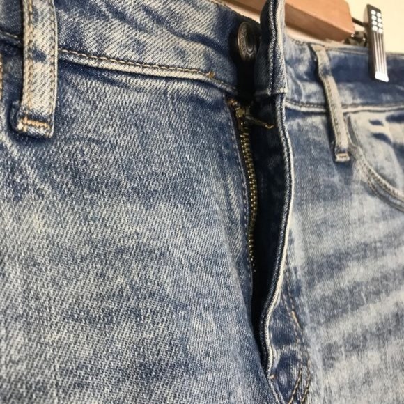 OLD NAVY Raw Hem Denim Mini Skirt Size 4 - Picture 5 of 9